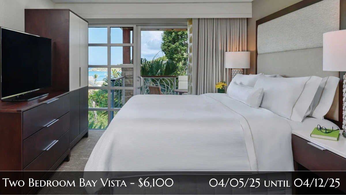 Two Bedroom Bay Vista - $6,495!